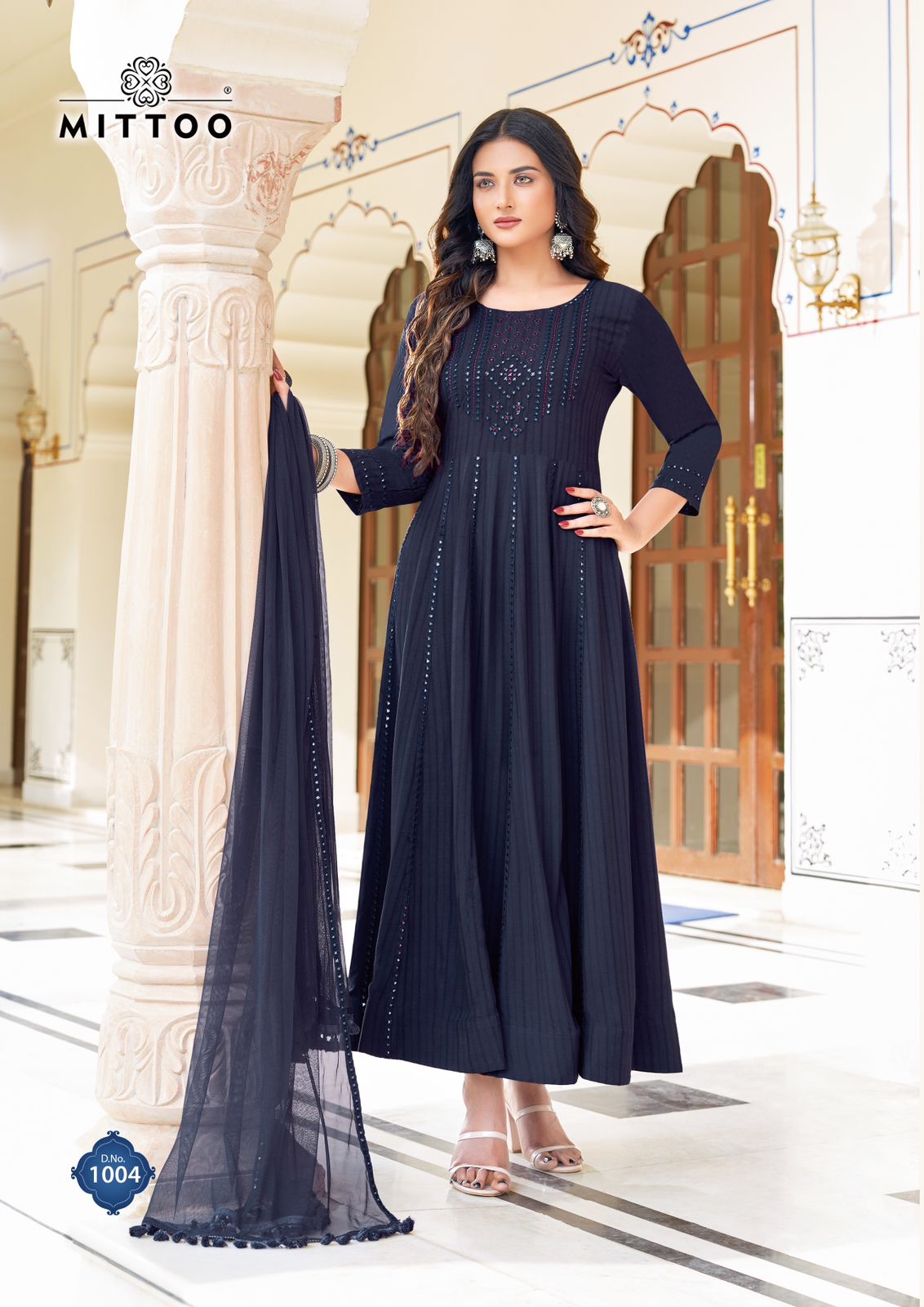 Saawariya By Mittoo Viscose Heavy Anarkali Kurtis With Dupatta Wholesale Price In Surat